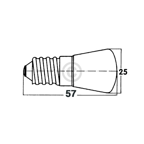 Lampe E14 25W 26mmØ 57mm 230V klein bis 300°C für Backofen Mikrowelle Kühlschrank