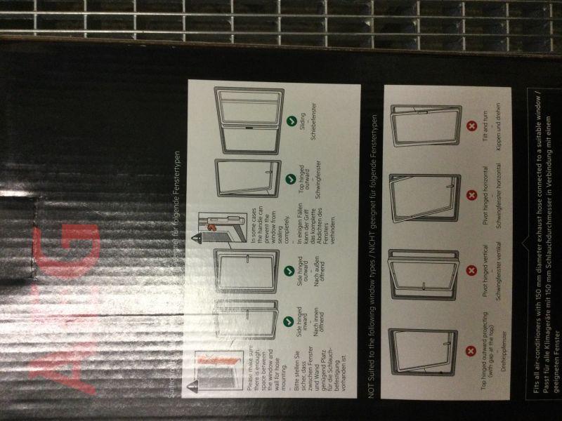 Fensterabdichtung AEG AWK04 900923306/6 WINDOW KIT für Klimagerät 9009233066