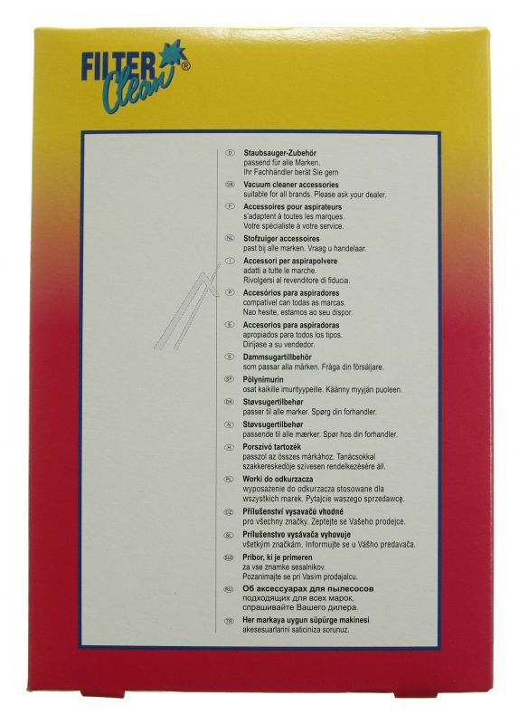 Staubsaugerbeutel für Staubsauger Filterclean 000039K 10er Pack +1