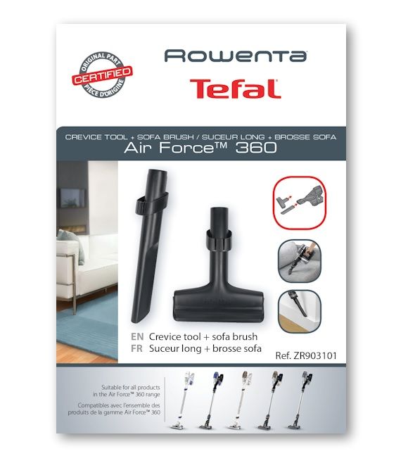 Fugendüse & Sofabürste für Staubsauger Rowenta ZR903101 Air Force 360