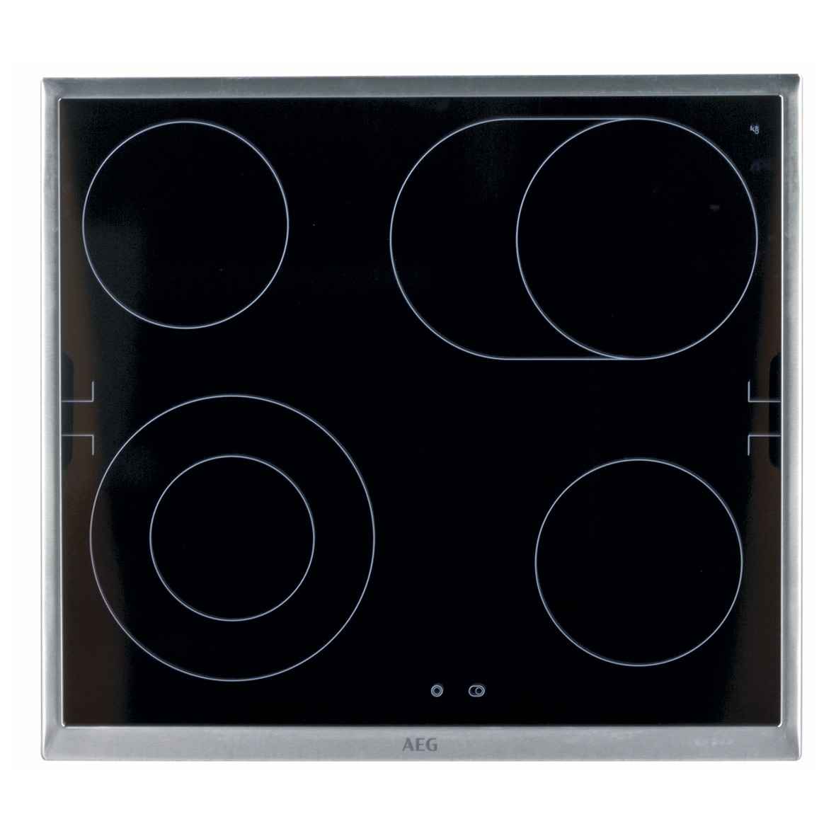Glaskeramikplatte AEG 555112116/2 für Kochfeld Herd 5613013118