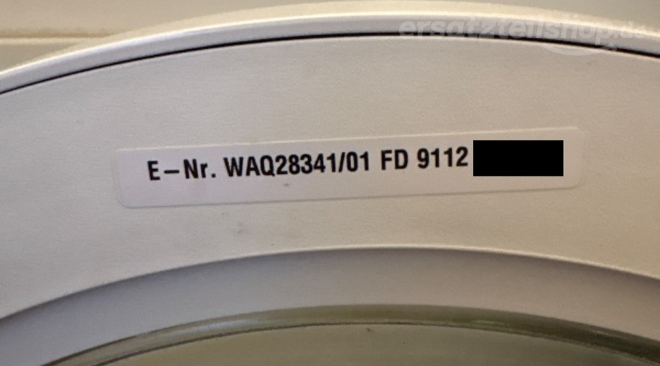 Typenschild Bosch WAQ28341/01