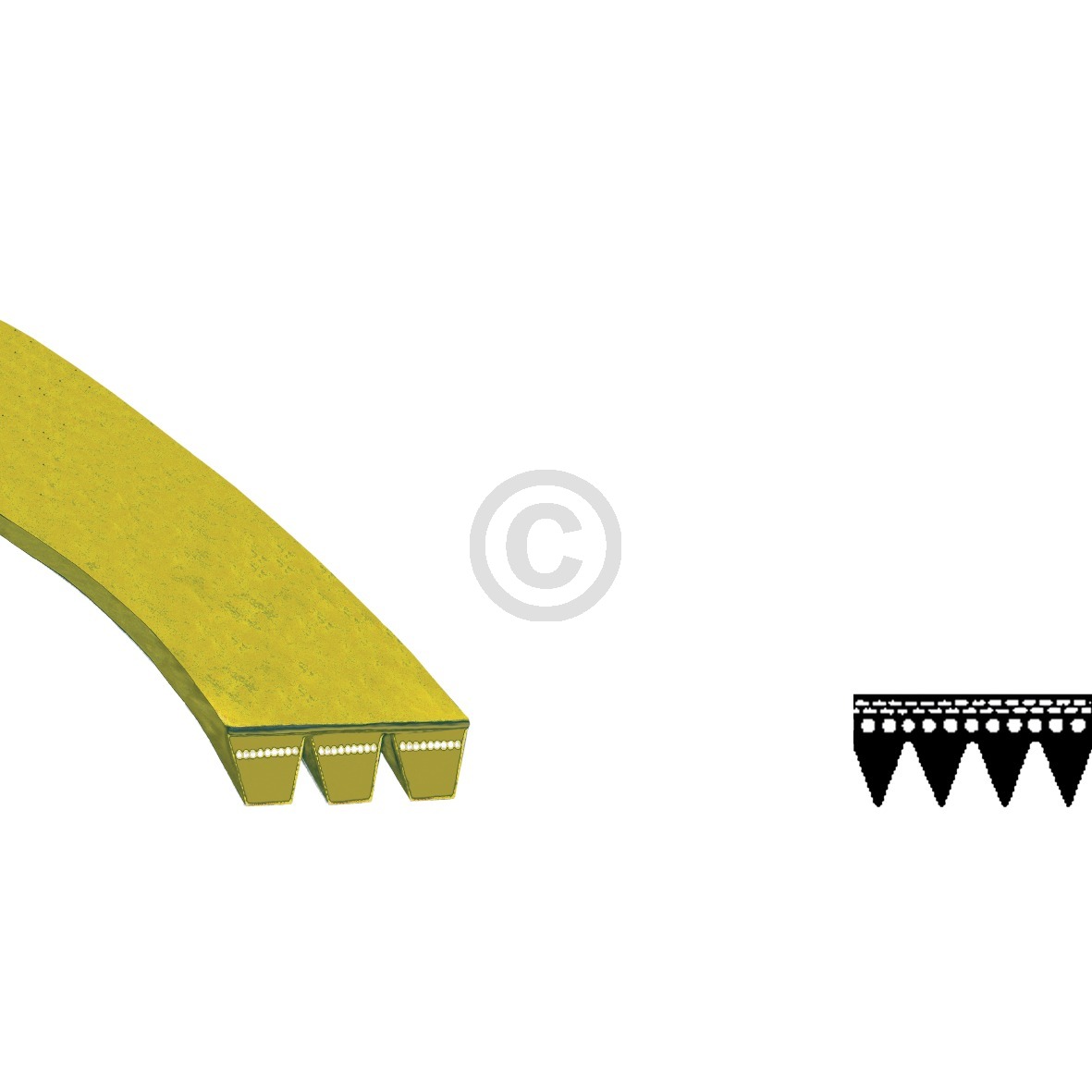 Riemen 1250 PJ 4 MA 481235818056 Bauknecht, Whirlpool, Ikea