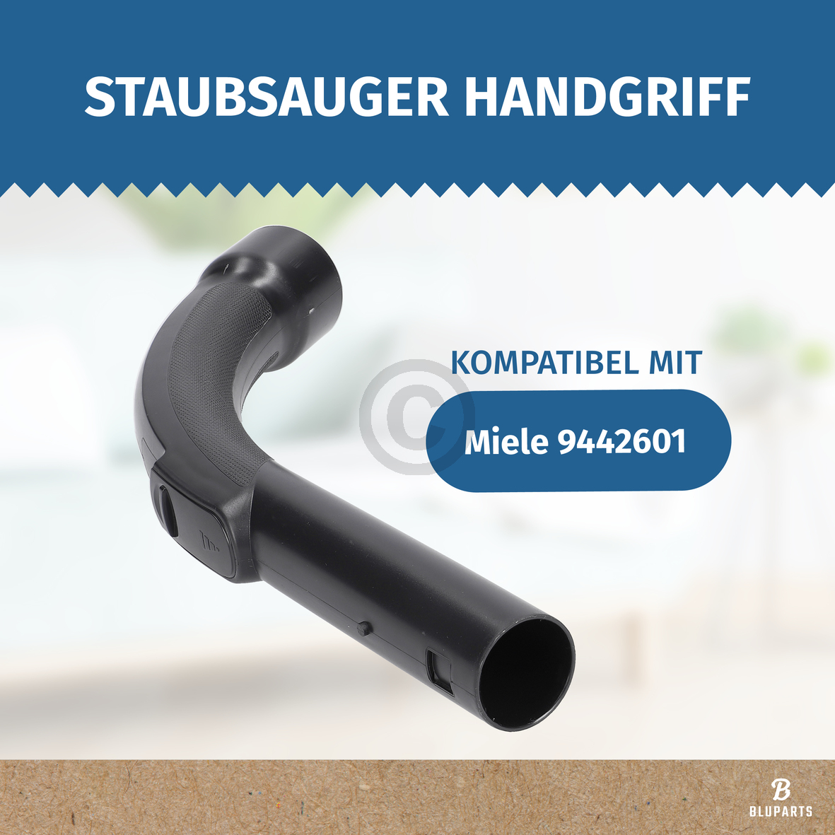 Handgriff für Saugschlauch passend für Miele 9442601 35mm Rohr-Ø an Staubsauger