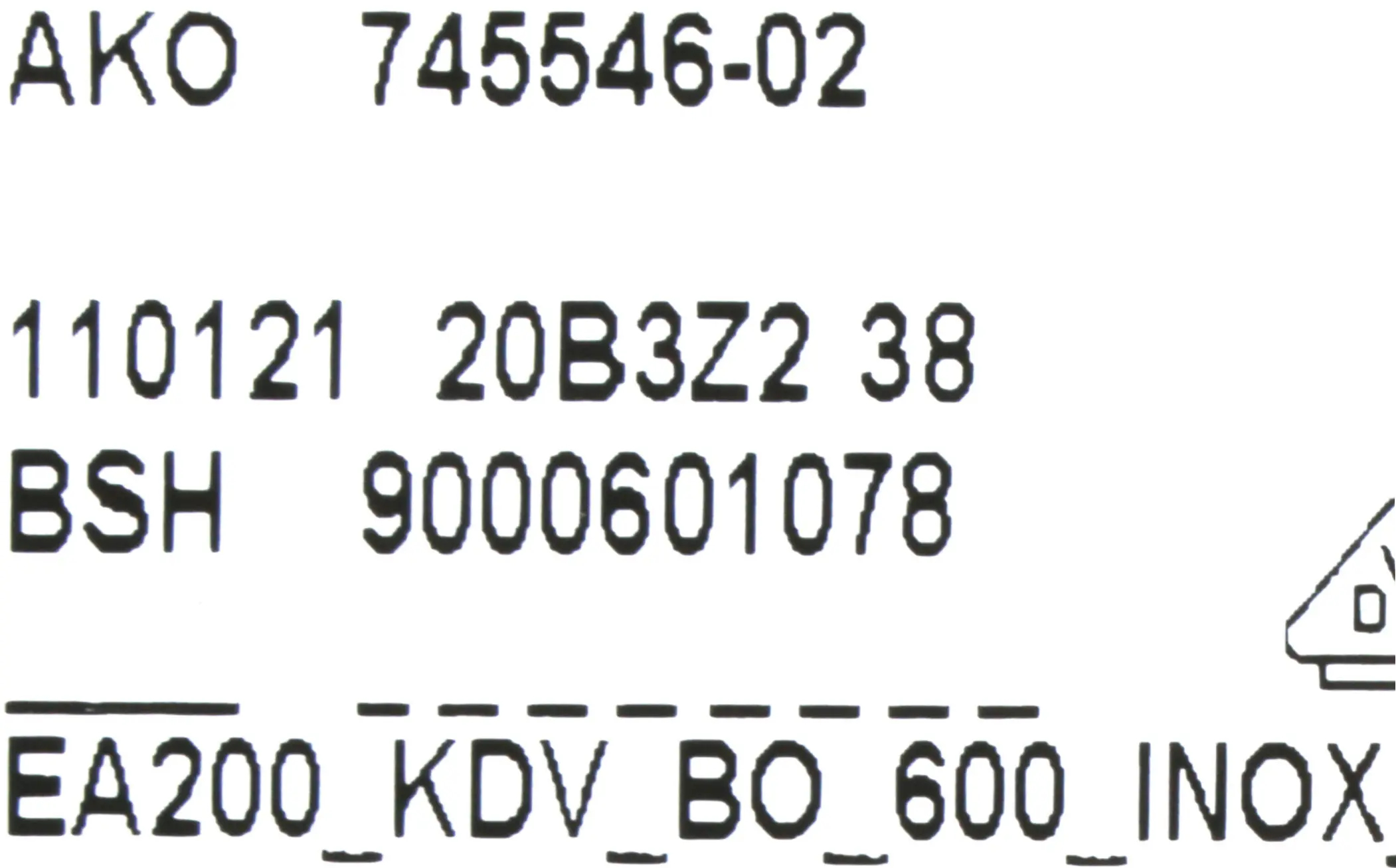 Steuerungsmodul programmiert 00658255