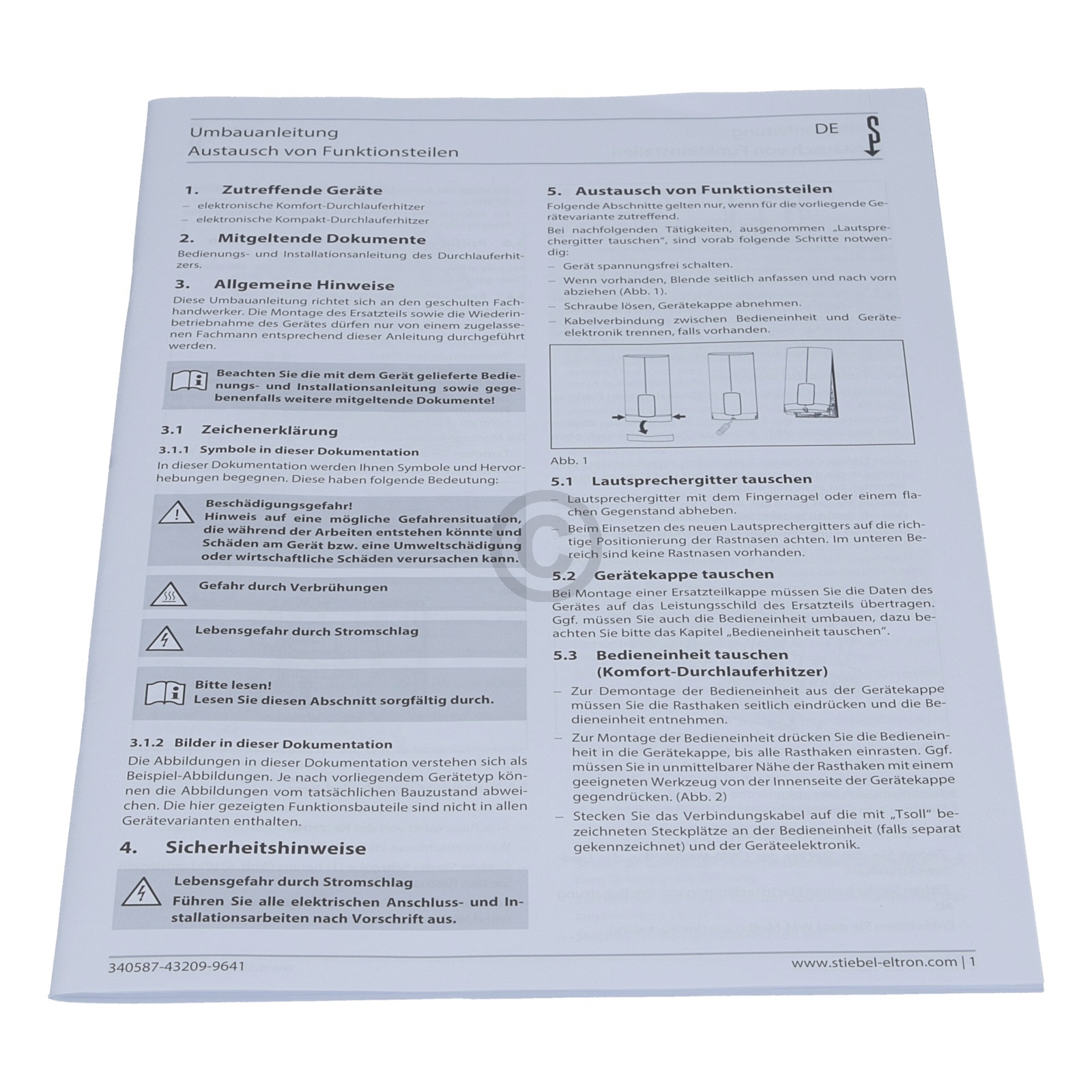 Heizung STIEBEL ELTRON 329923 für Durchlauferhitzer