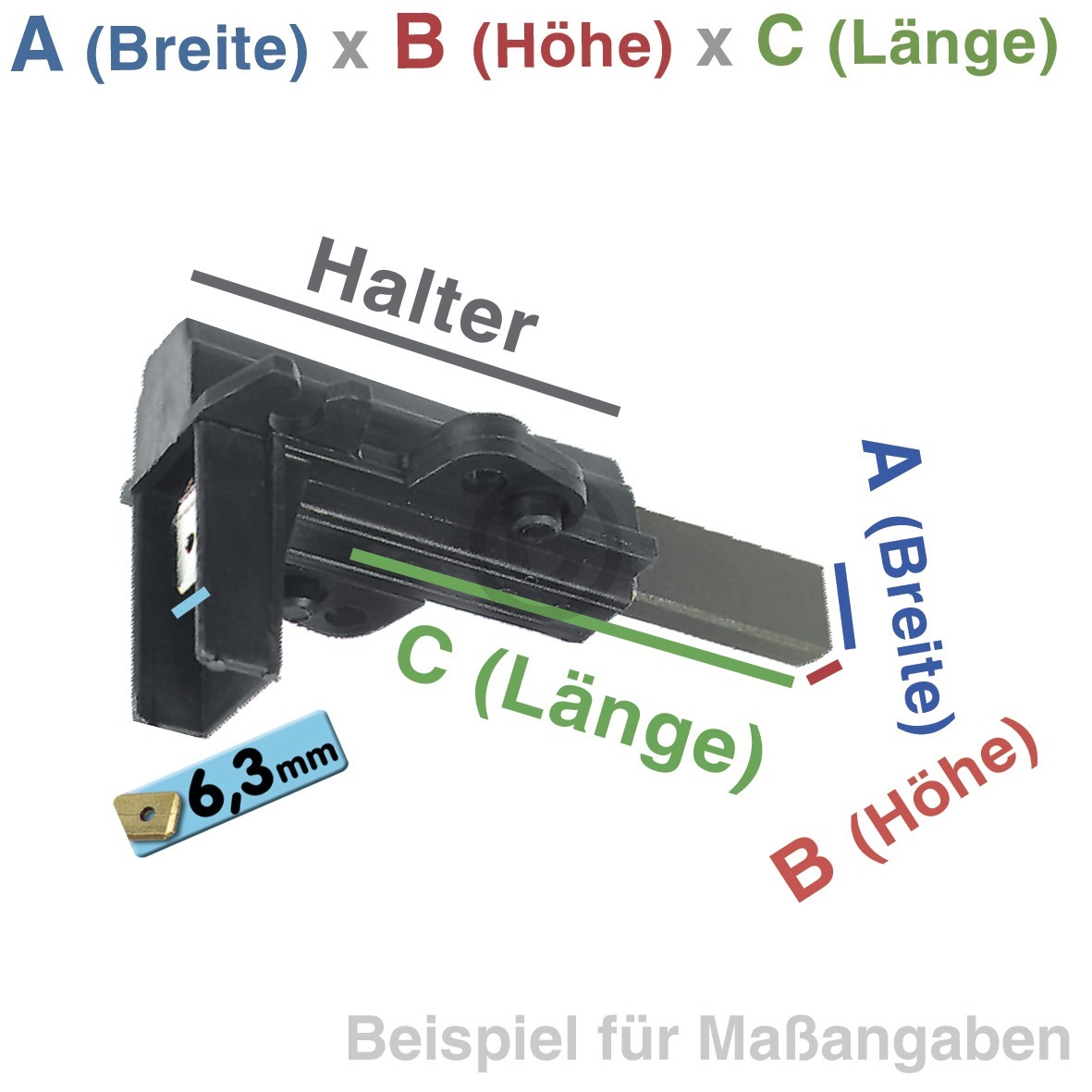 Kohle kpl. 6,3AMP, 1 Stück, OT! C00273898 Indesit Hotpoint, Bauknecht, Whirlpool