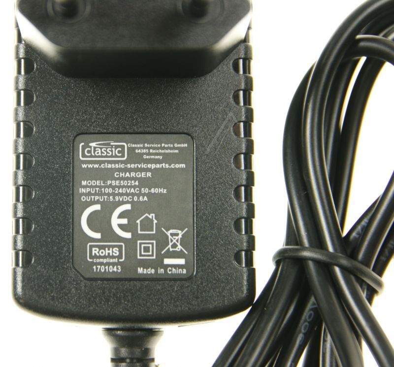 Netzteil für Braun Rasierer Classic PSE50254EU 6V DC