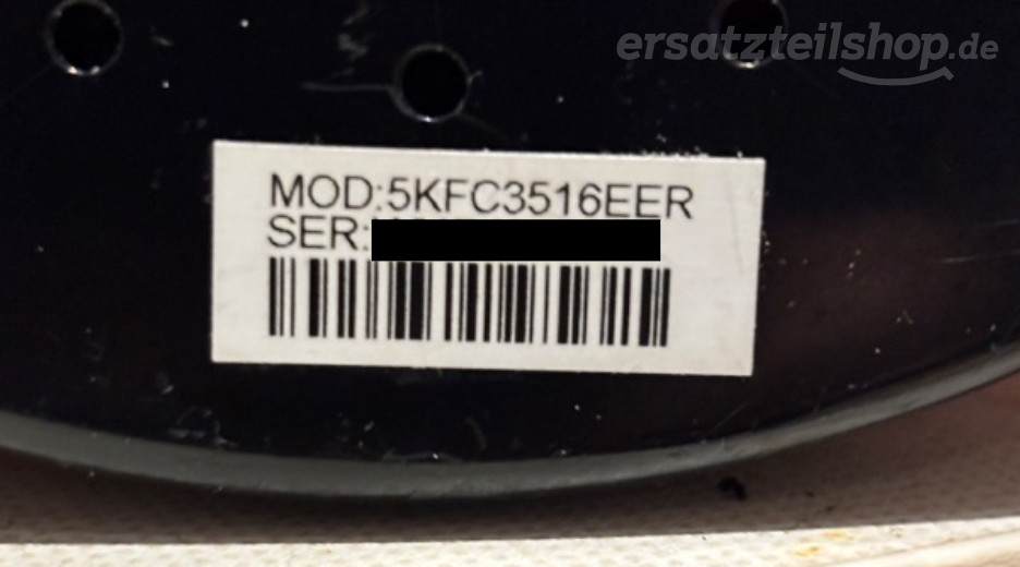 Typenschild Kitchen Aid 5KFC3516EER CLASSICMINI-FOOD-PROCESSOR 5KFC3516