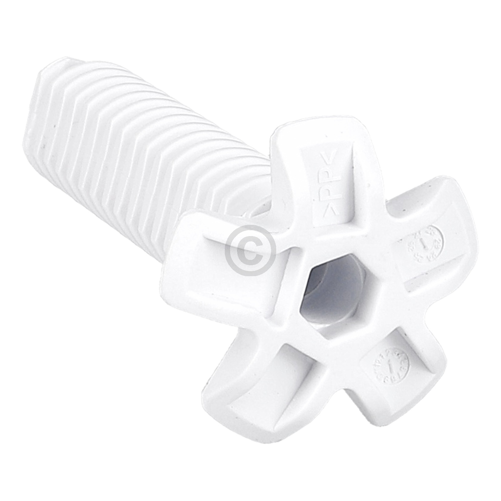 Gerätefuß passend für Bosch 00631221 weiß vorne 105mm für Geschirrspüler