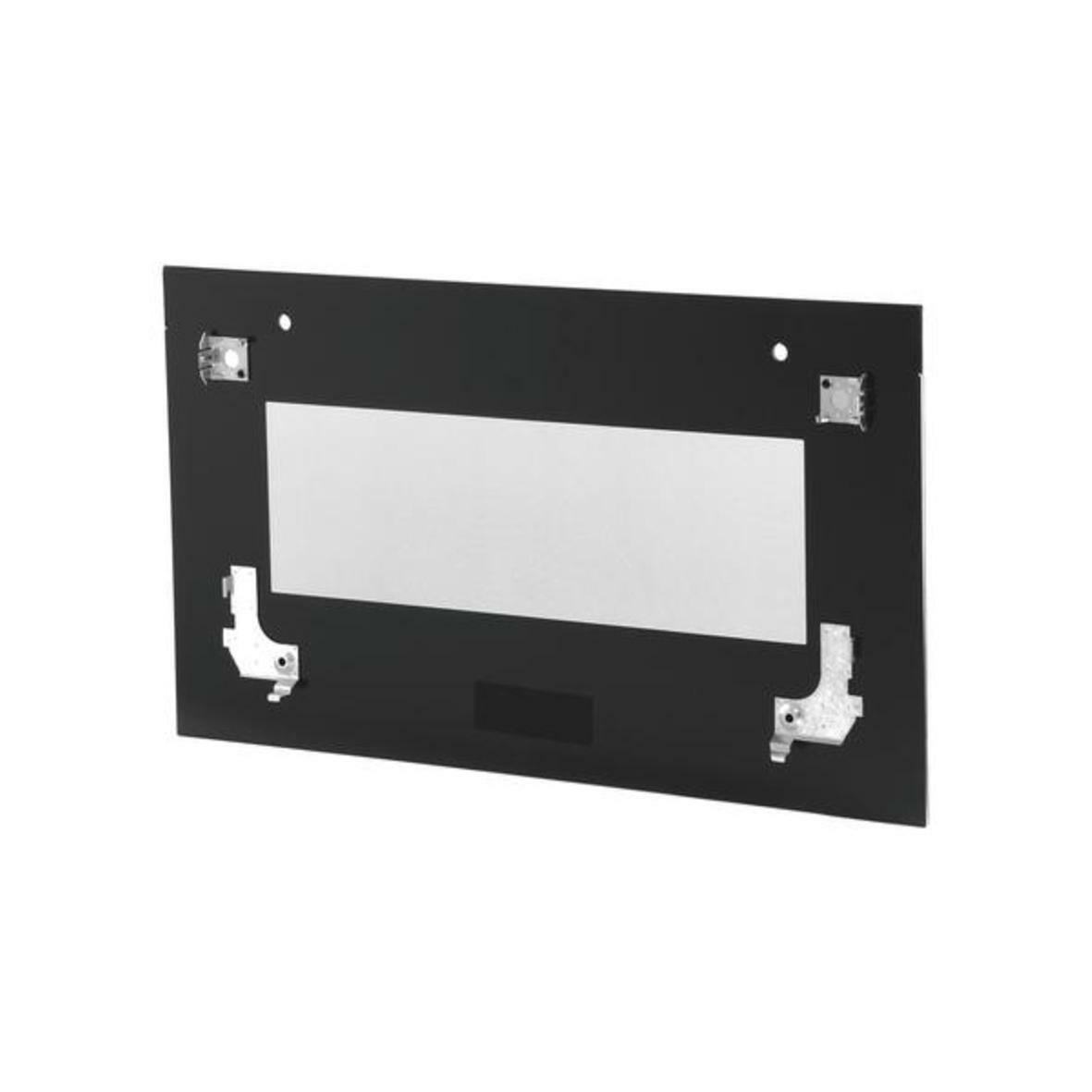 Frontglasscheibe schwarz, geklebt, Edelstahl-Applikation,Kompakt, StudioLine, Siemens schwarz, geklebt, Edelstahl-Applikation, 00776181