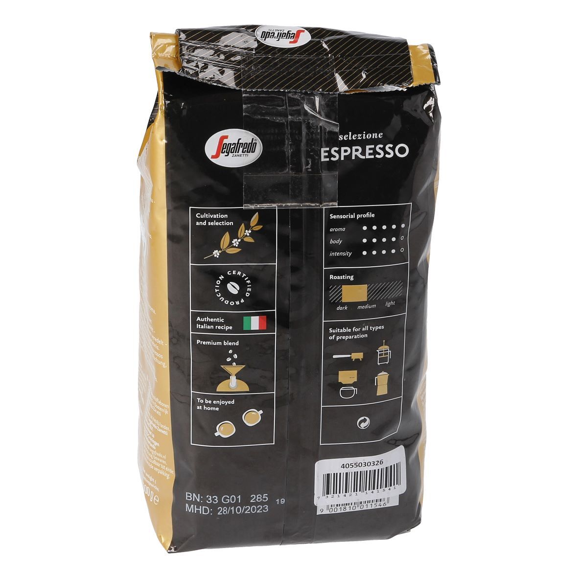 Kaffeebohnen Electrolux 4055030326 Segafredo selezione ESPRESSO 500g 405503032/6