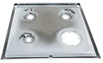 Tischplatte für Ofen BSH-Gruppe 00247960 Glas, hitzebeständig