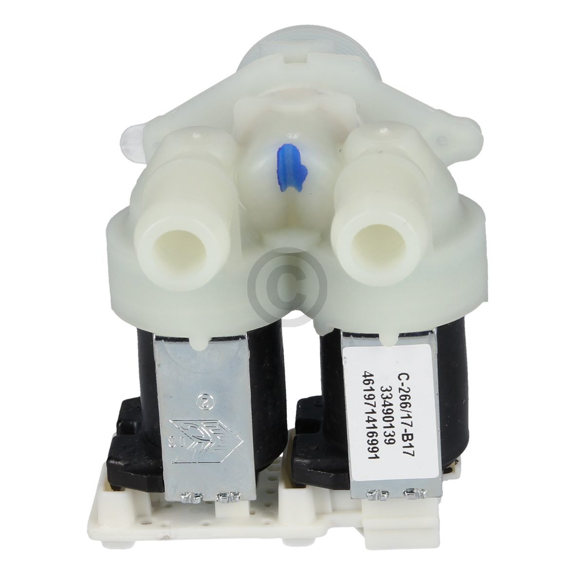 Magnetventil 2-fach 180° 14,0mmØ, OT! 480111100199 Bauknecht, Whirlpool, Ikea