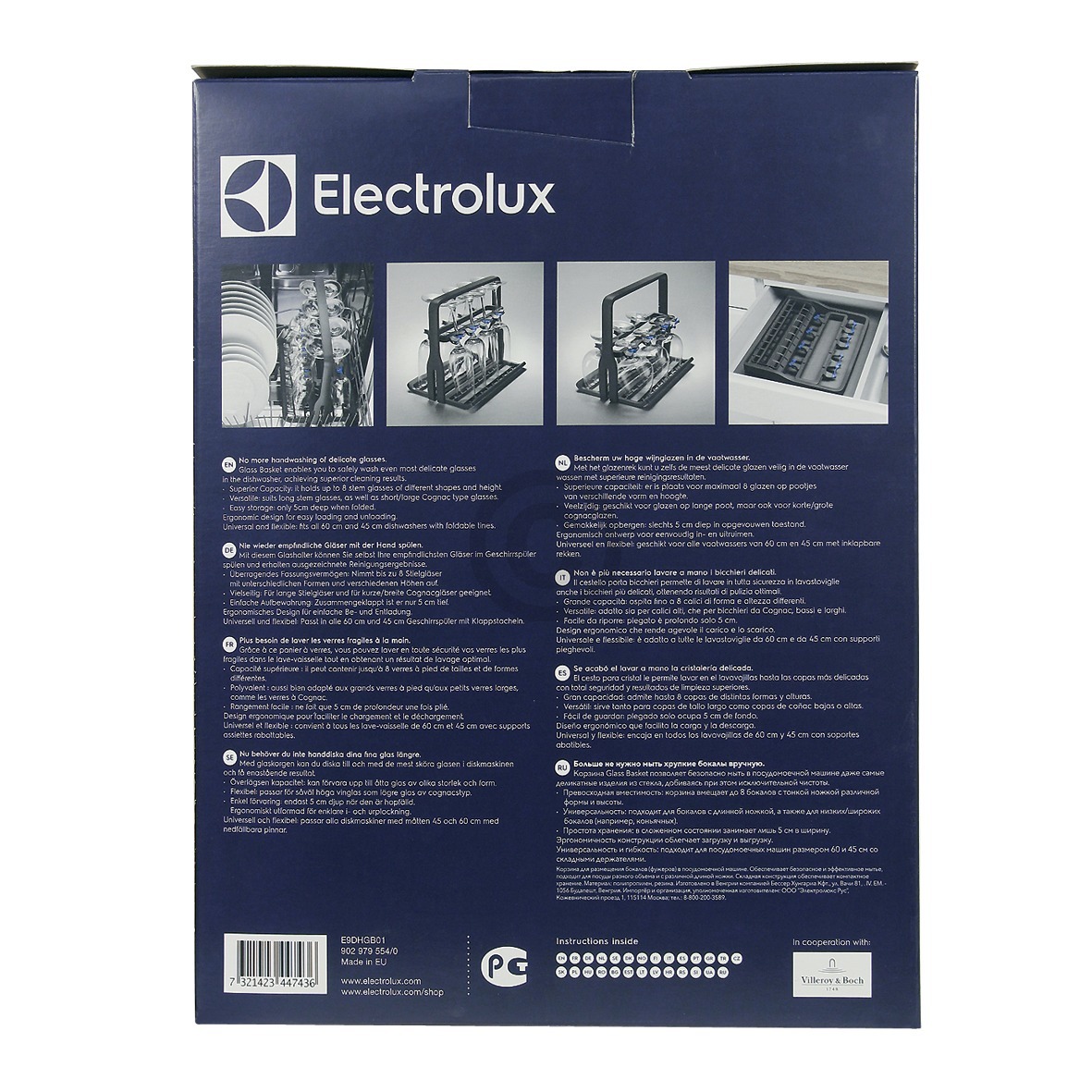 Unterkorbeinsatz Electrolux 902979554/0 E9DHGB01 universal für Gläser Geschirrspüler