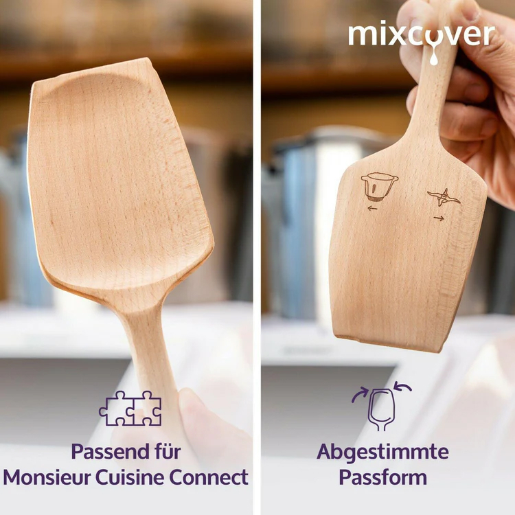 Nachhaltiger Holzspatel für Monsieur Cuisine Connect & Smart