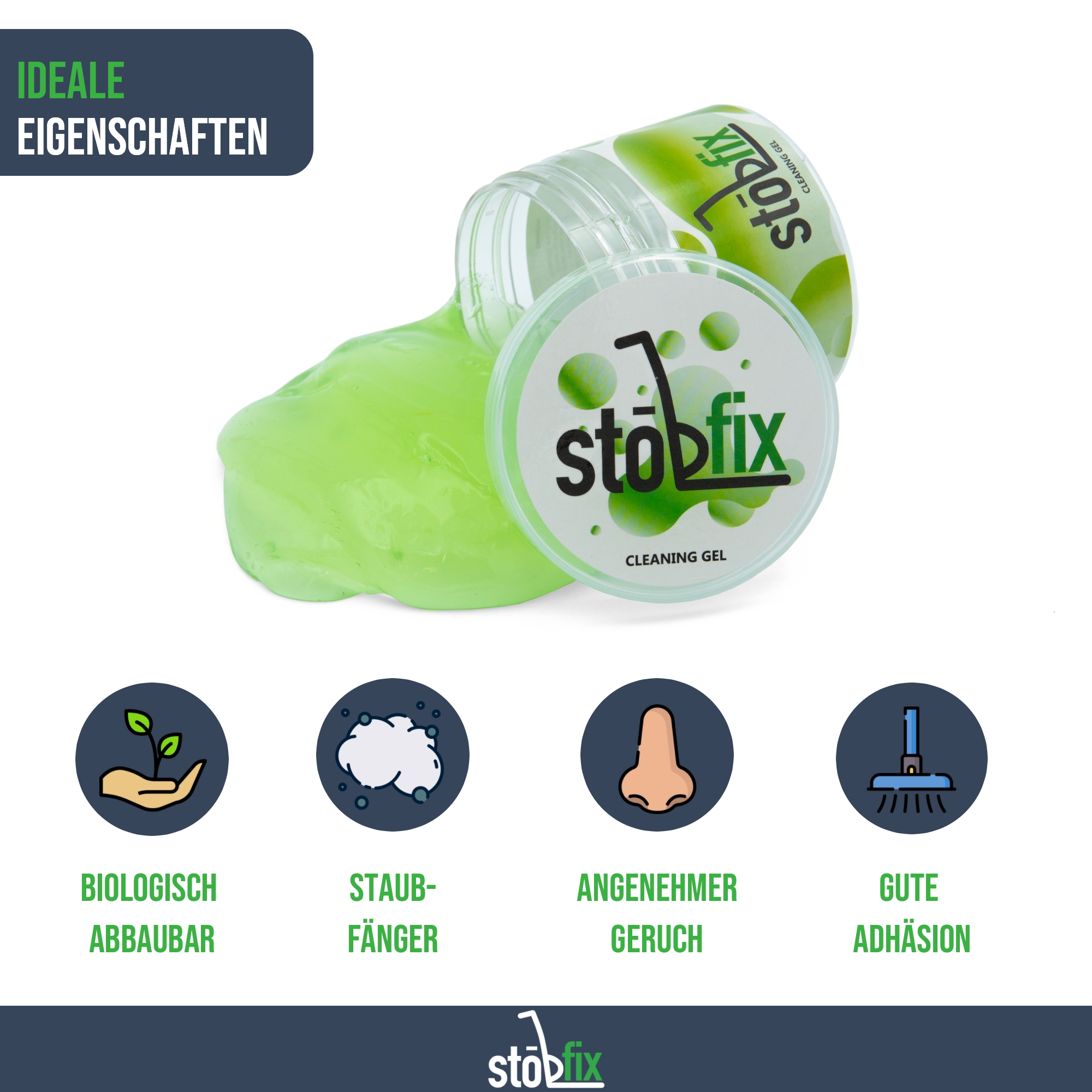 Reinigungsgel [B-Ware] - Staubreiniger für Auto, Tastatur, Computer, Laptop