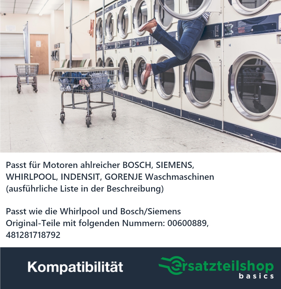 Motorkohlen [2er Set] für Waschmaschinen/Trockner von Bauknecht, Bosch wie 481281718792