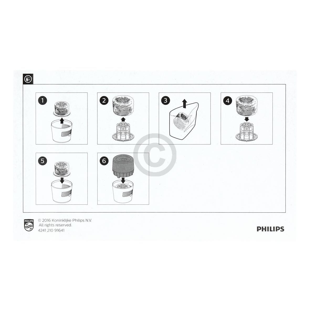 Filter PHILIPS FY2401/10 für Luftbefeuchter mit NanoCloud Technologie