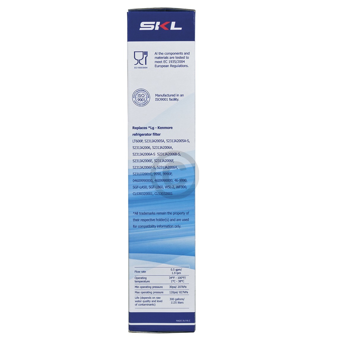 Wasserfilter intern wie LG LT600P 5231JA2006E für KühlGefrierKombination SideBySide Multi-Door