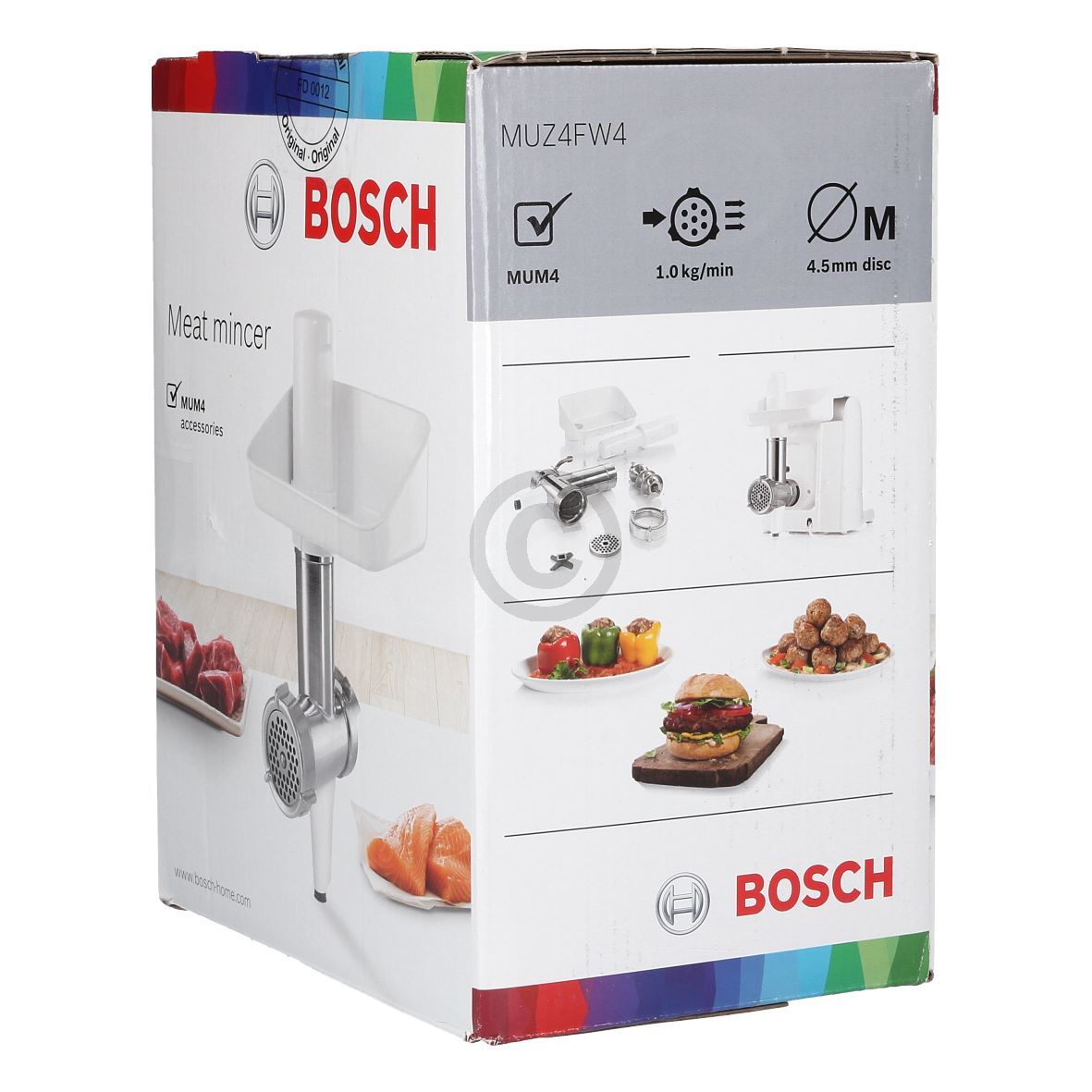 Fleischwolf BOSCH MUZ4FW4 17002781 für MUM4 Küchenmaschine 00461187