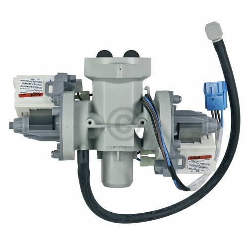 Ablaufpumpe LG 5859ER1002M Doppelpumpe Askoll mit Pumpenkopf und Sieb für Waschmaschine TAW30017880