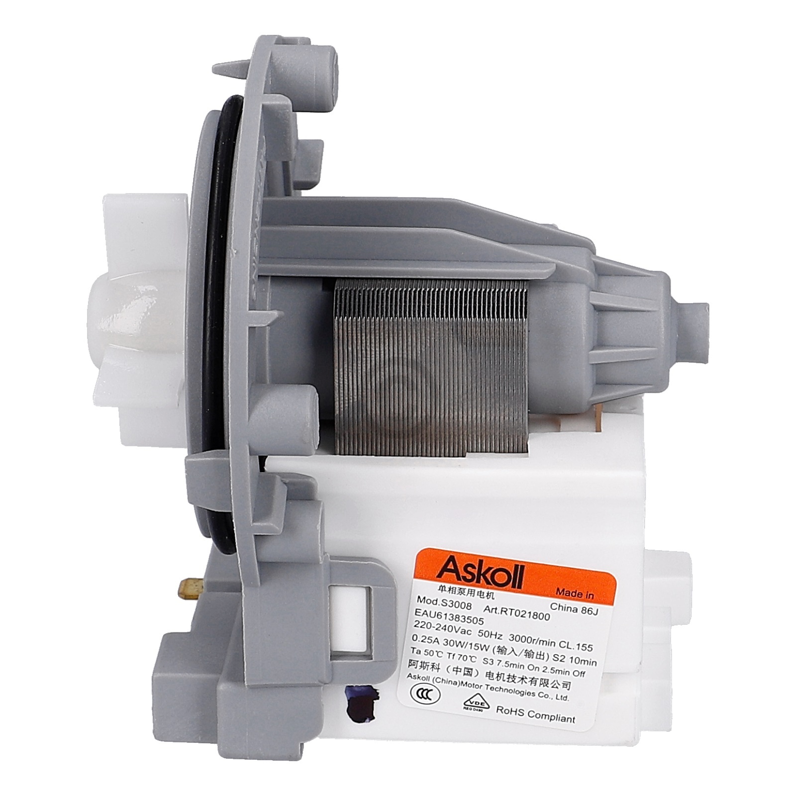 Ablaufpumpe LG EAU61383505 Askoll S3008 RT021800 für Waschmaschine