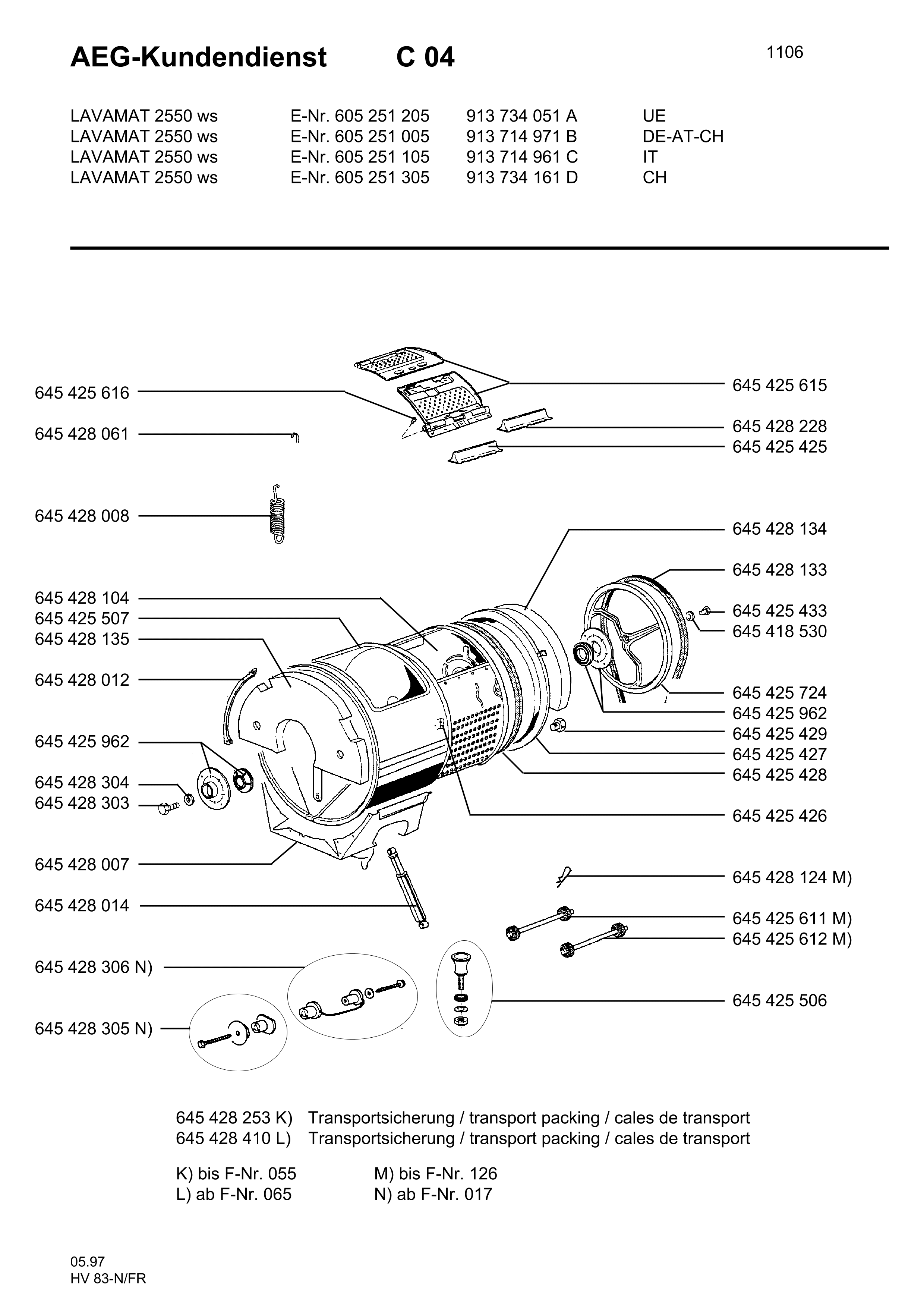 Ersatzteile_Lavamat_2550_60525110500_Bild_1