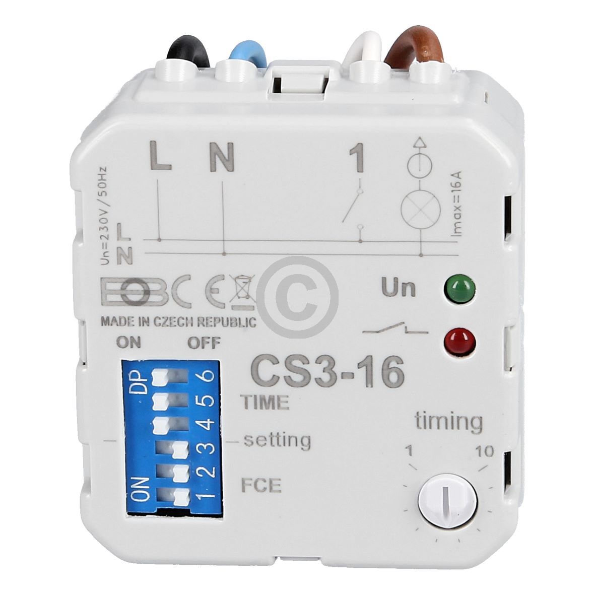 Zeitschalter Unterputz CS3-16 für Licht Ventilator in Bad Treppenhaus