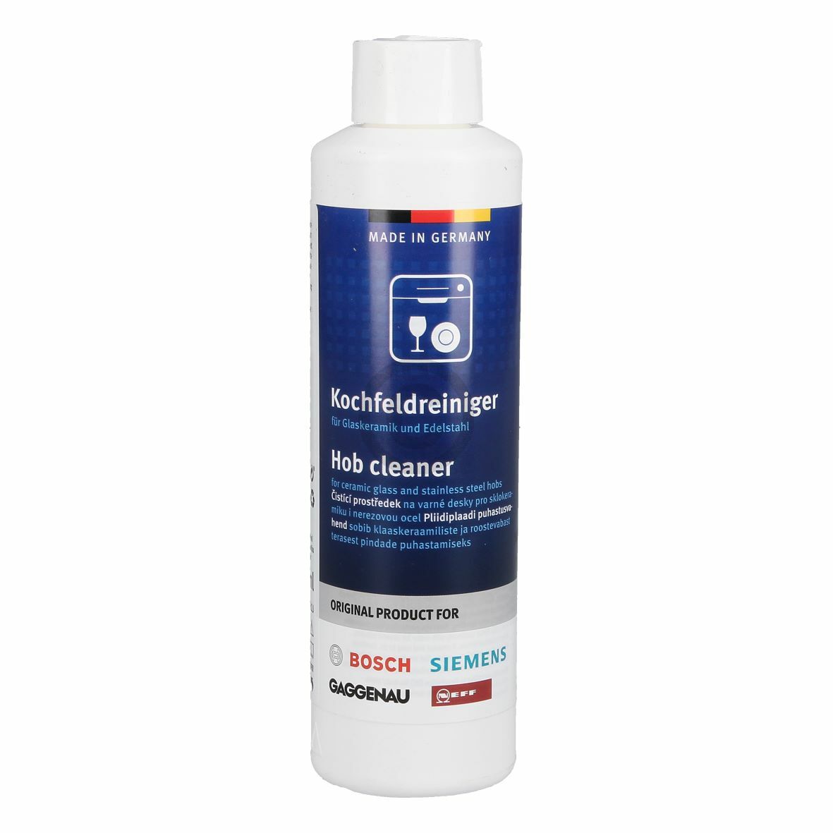 Kochfeldreiniger für Glaskeramik Induktion Edelstahl Bosch 00311897 250ml