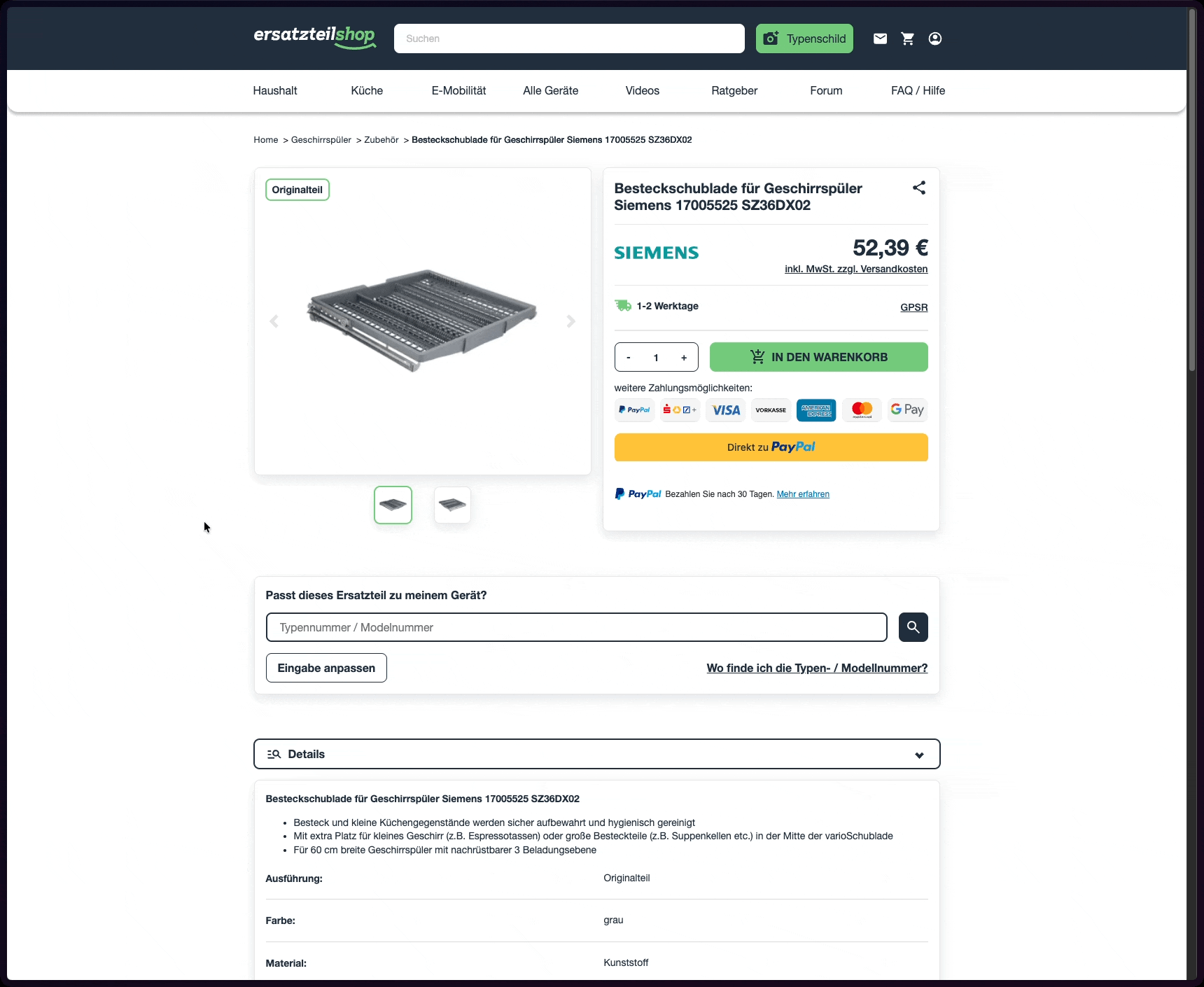 Kompatibilität Siemens prüfen