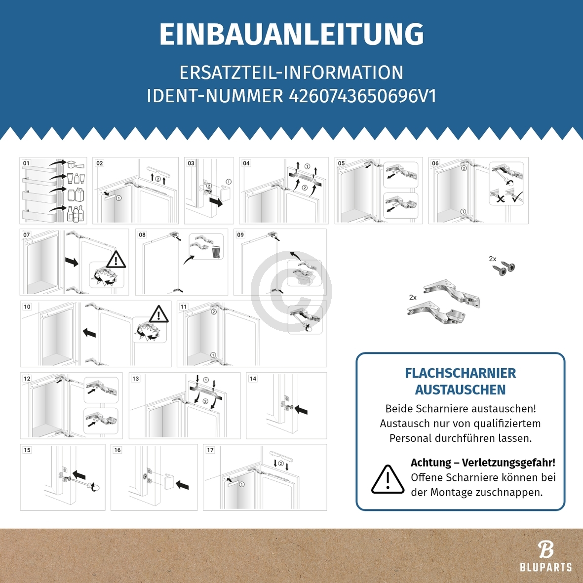 Türscharnier Set oben unten wie SIEMENS 12004051 für Kühlschrank