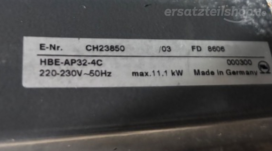 Typenschild Constructa  CH23850/03