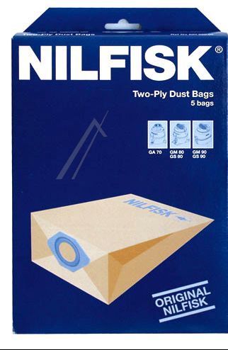 Staubsaugerbeutel Nilfisk 82095000 Papierbeutel, 5 Stück