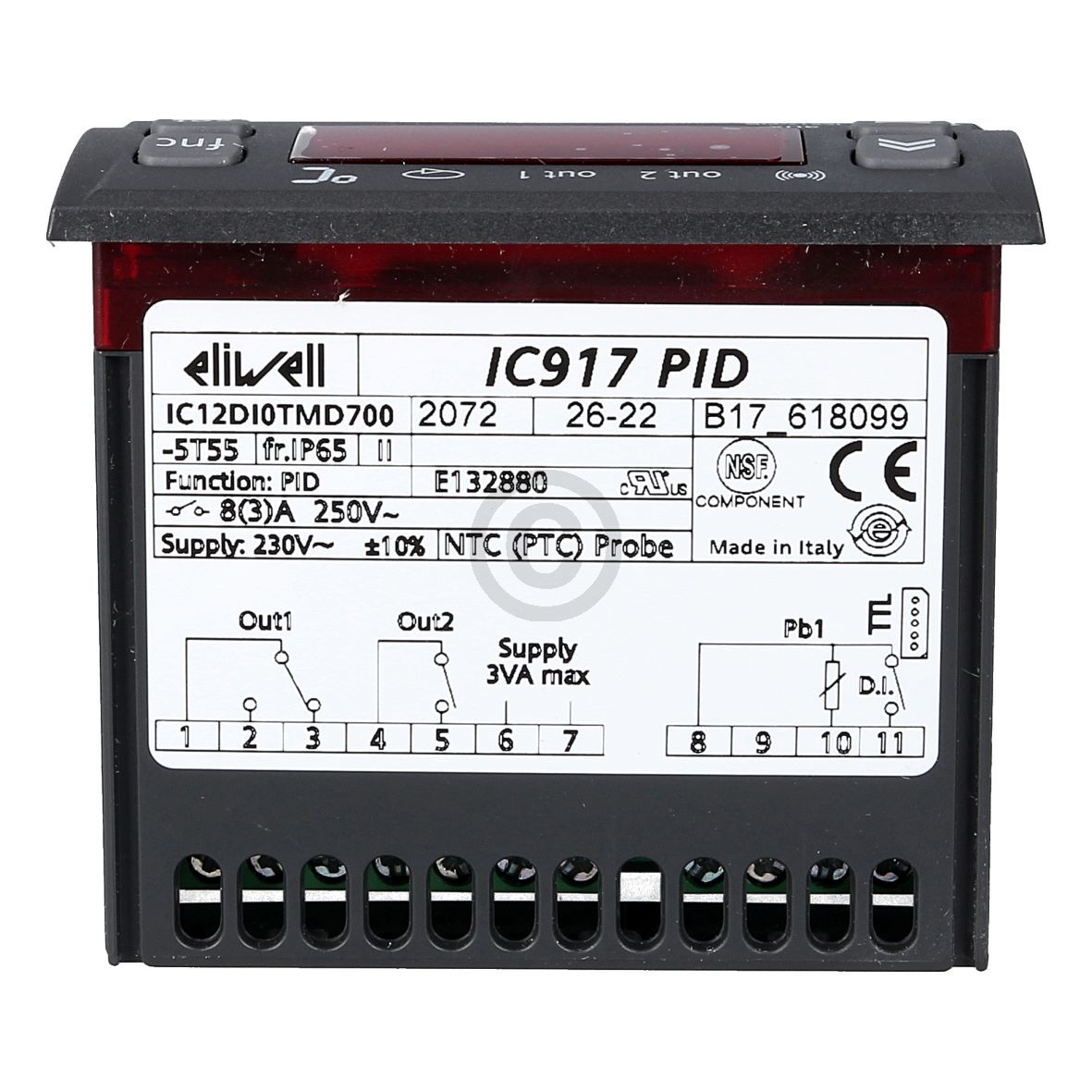 Temperaturregler eliwell IC917/PID 230V IC12DI0TMD700  für Gewerbe Kühlen Heizen