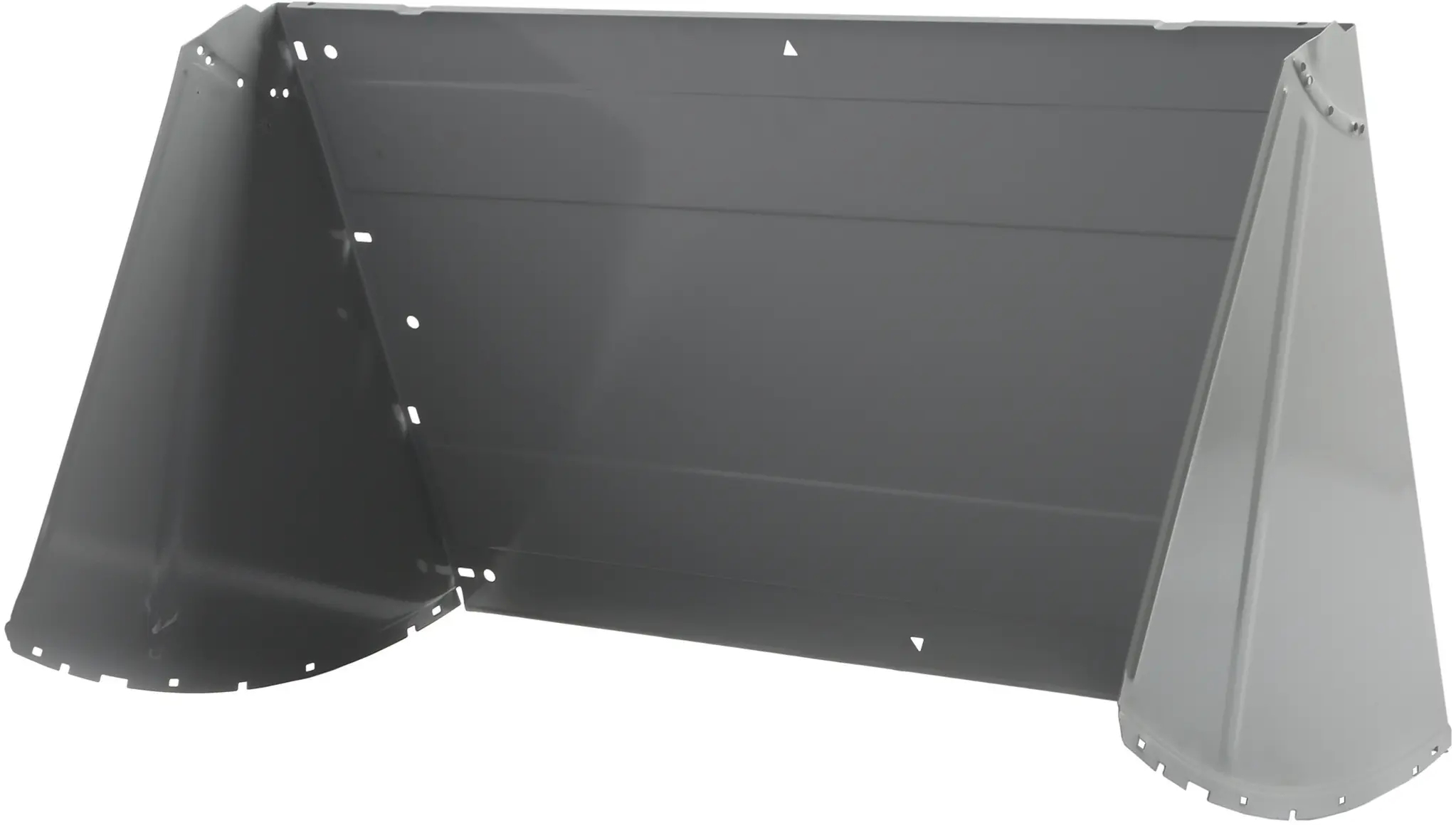 Frontblende für Dunstabzugshaube BSH-Gruppe 00776616 Edelstahl, weiß