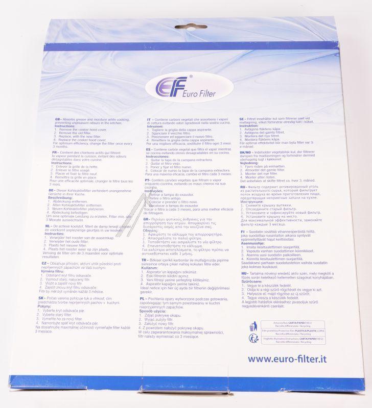 Aktivkohlefilter für Dunstabzugshaube Bosch Siemens DHZ5346 Eurofilter FKS174 Geruchsfilter