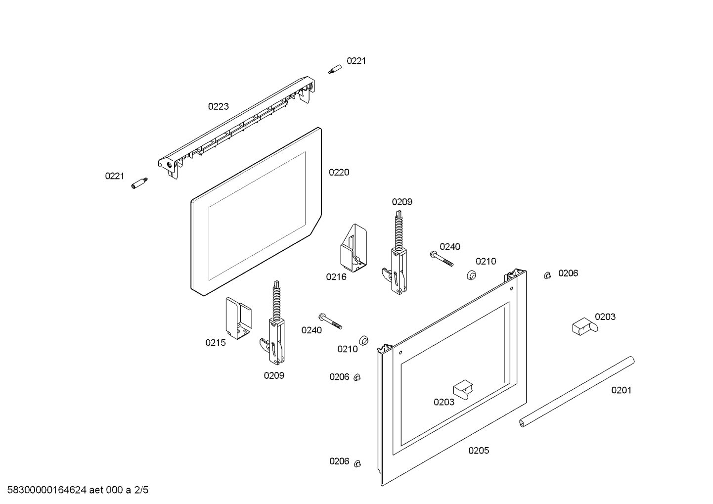 Ersatzteile_Horno.SE.2d.S2a.E0_TIF.f_glass.inox_HB22AB520R_2F36_Bild_2