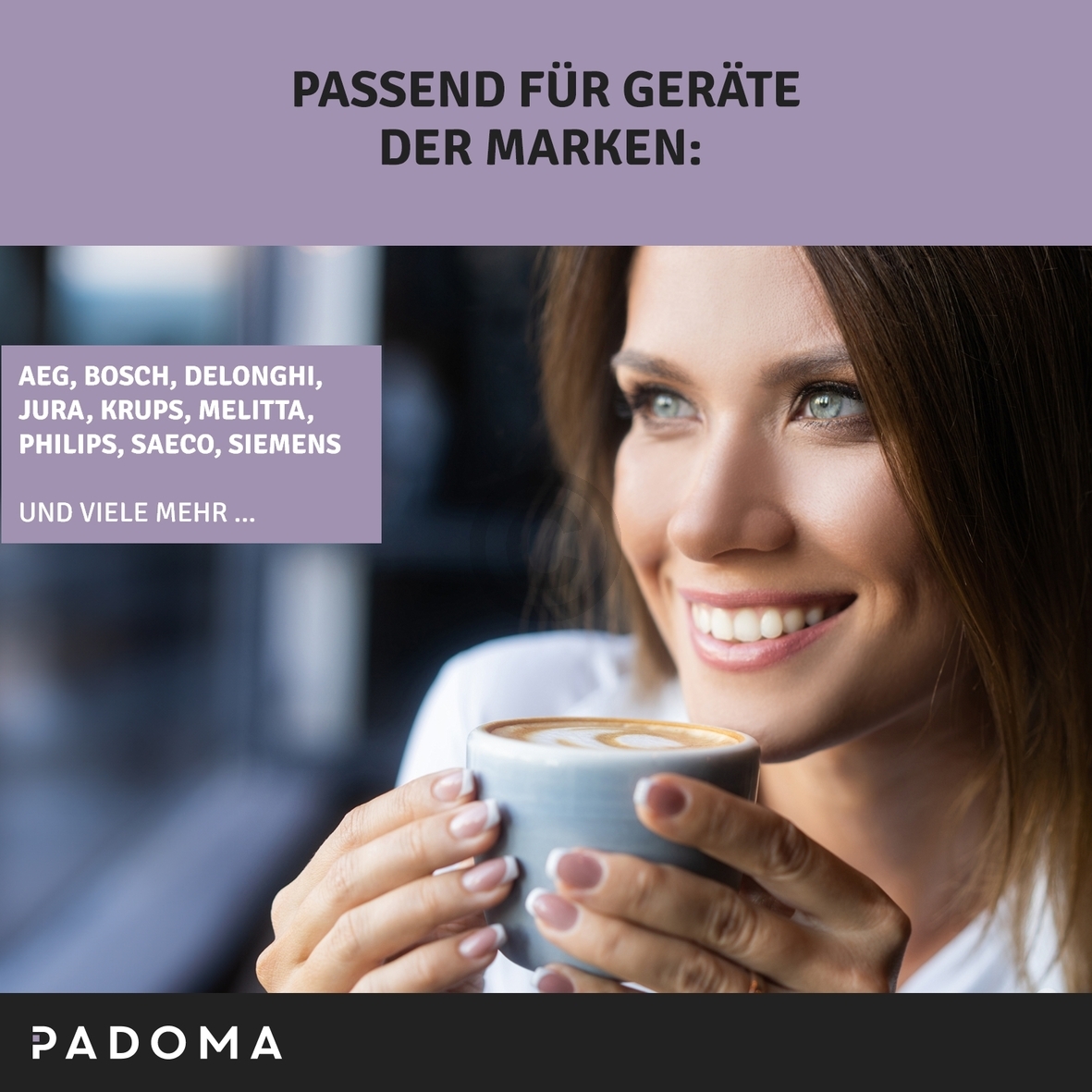 Reinigungstabletten PADOMA für Kaffeemaschine 10x1,6g 10096820