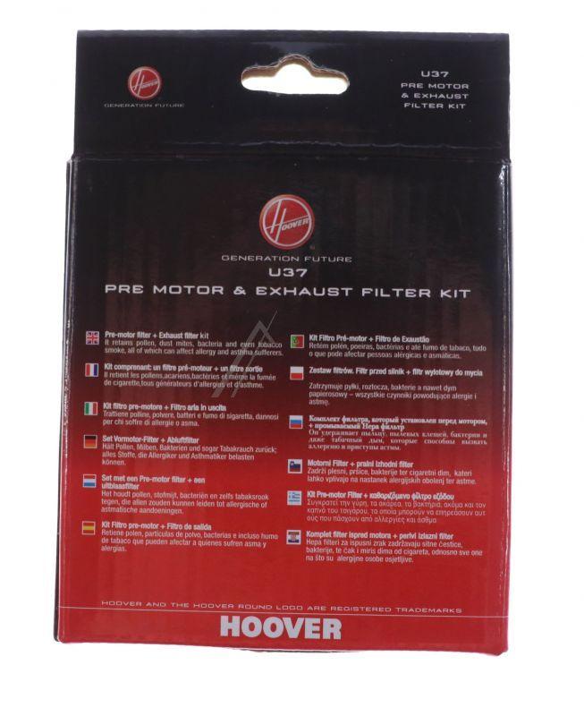 Filterset U37 für Staubsauger Candy Hoover 35600280 Standard