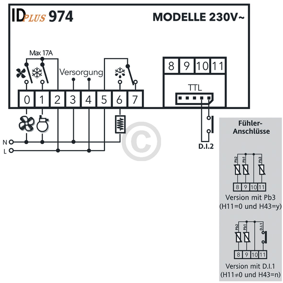 Temperaturregler IDPlus974-230V