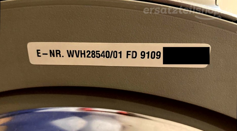 Typenschild Bosch WVH28540/01