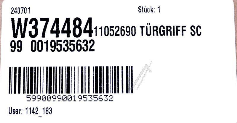 Türgriff für Ofen Bosch Siemens 11052690 schwarz, Metall
