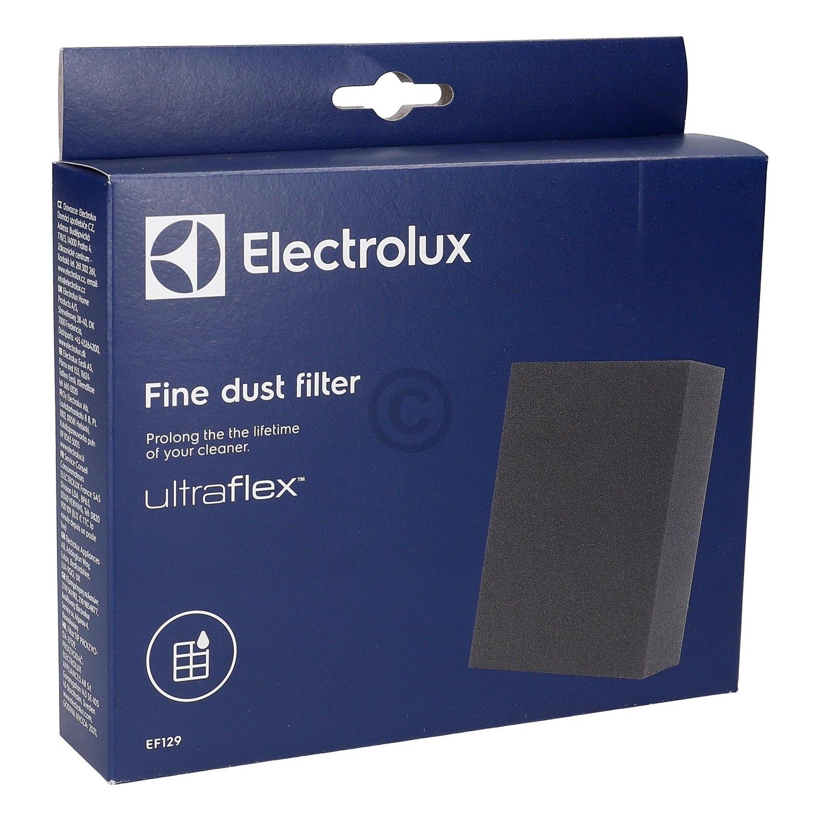 Schaumstofffilter Electrolux EF129 900167649/4 für Staubsauger UltraFlex