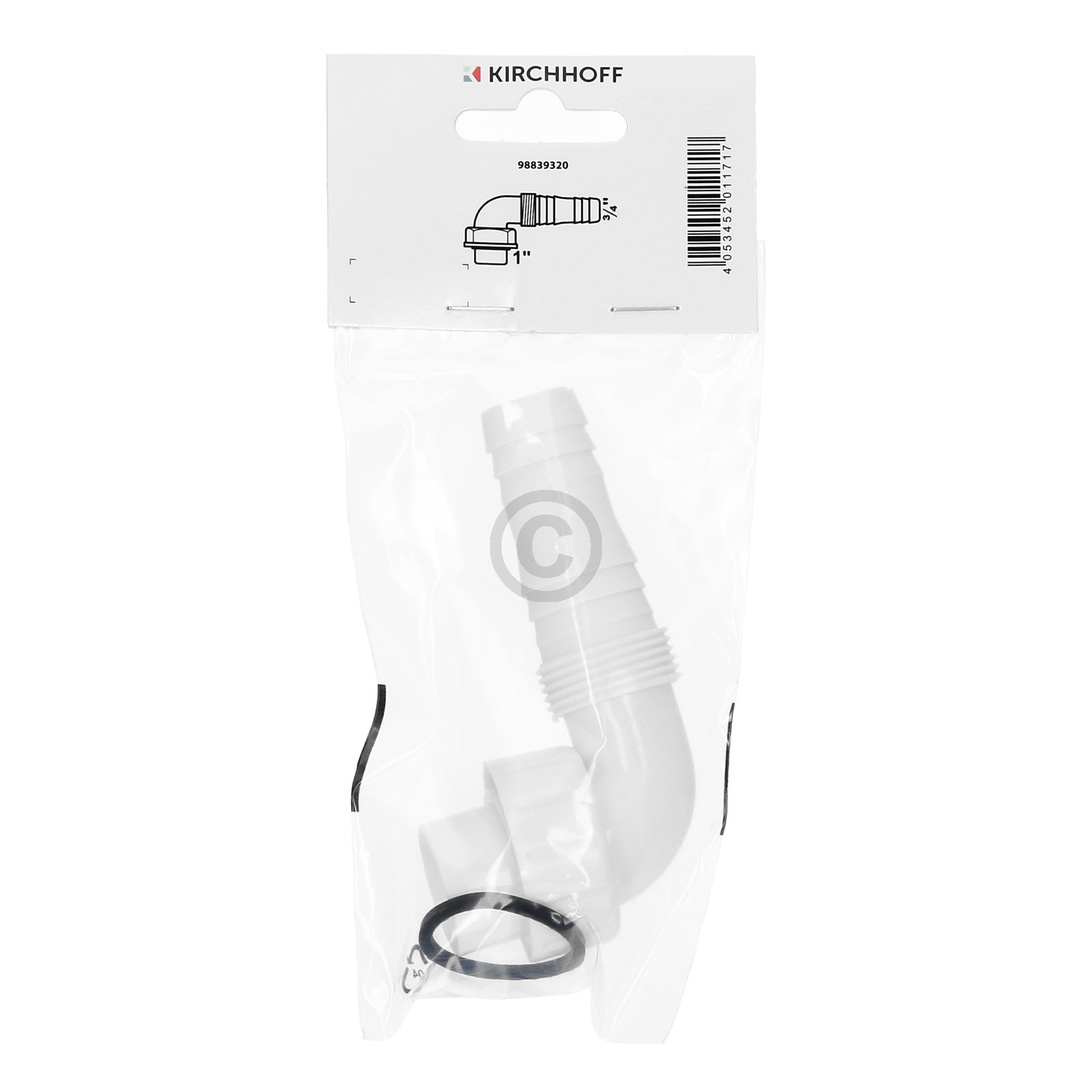 Schlauchanschluss für 1" Siphon KIRCHHOFF 98839320 KIRCHHOFF