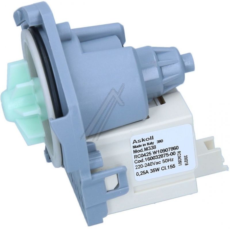 Ablaufpumpe für Geschirrspüler Whirlpool 488000386526 Spülmaschine, Abwasser