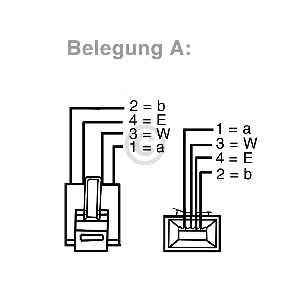 Kabel Anschlusskabel TAE-F / 6P4C 3m