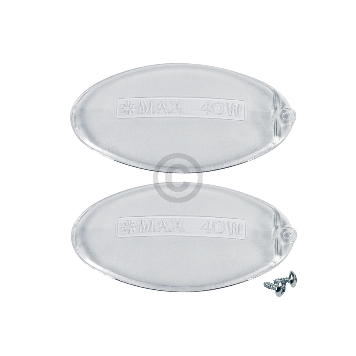 Lampenabdeckung 100x54mm oval, 2 Stück 5024879600 Franke, Indesit Hotpoint