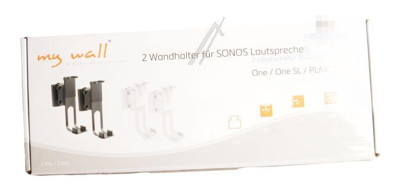 Sonos Lautsprecherwandhalter Mywall HS17A schwarz, für Sonos One, One SL, Play:1