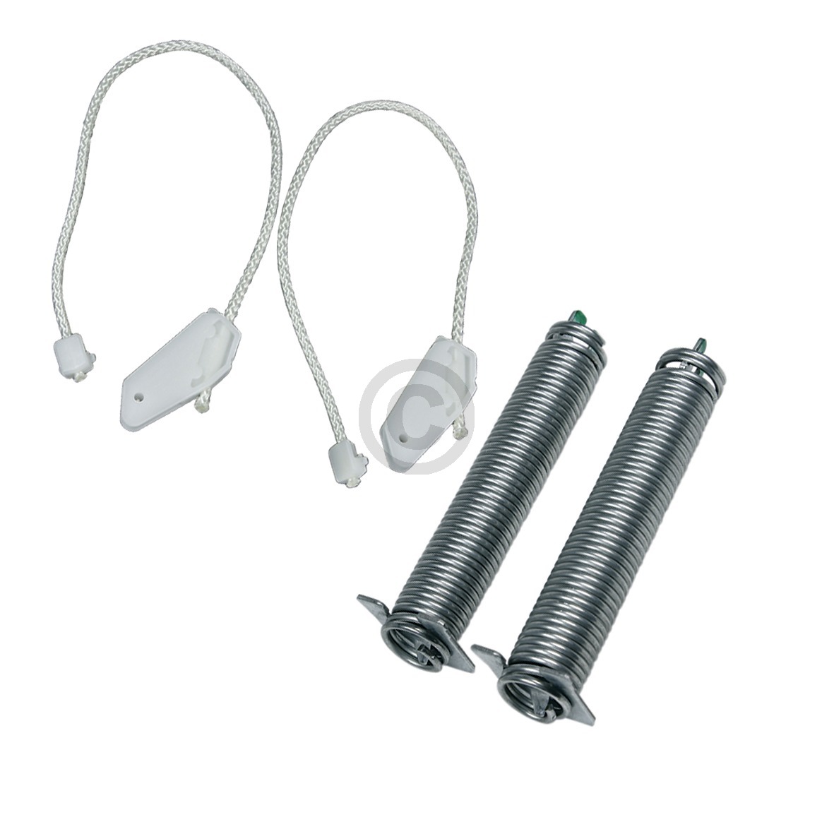 Türscharnierfedern SIEMENS 00754870 Farbcode grün mit Seilzügen für Geschirrspüler